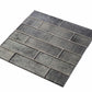 12x12 Coin Gray Polished Glass Subway Tile