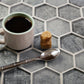 2x12 Coin Gray Hexagon Tile