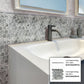 Light Gray Glass Glossy Pencil Liner Tile Trim 