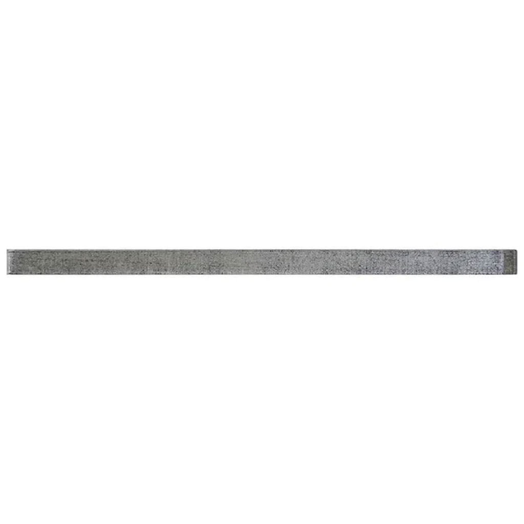 Mink Gray Glass Glossy Pencil Liner Tile Trim