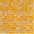 Sample - Golden Yellow 12x12 Glossy Uniform Square Glass Mosaic Tile (20 pack, 20 sq ft/case)