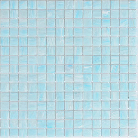 Columbia Blue Glossy Glass Mosaic Tile