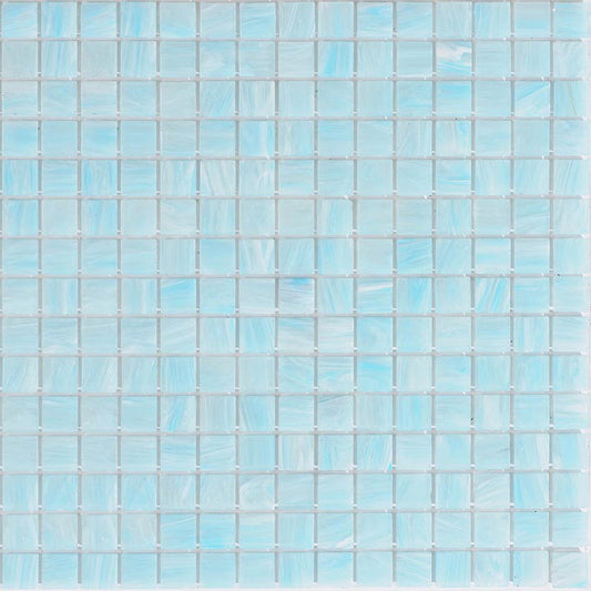Columbia Blue 12x12 Glossy Uniform Square Glass Mosaic Tile (20 pack, 20 sq ft/case) - Sample