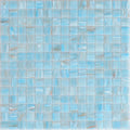 Sample - Light Blue 12x12 Glossy Uniform Square Glass Mosaic Tile (20 pack, 20 sq ft/case)