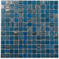 20-pack Celestial 12 in. x 12 in. Glossy Yale Blue and Gold Glass Mosaic Wall and Floor Tile (20 sq ft/case)