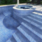 Azure Blue Glossy Glass Mosaic Tile