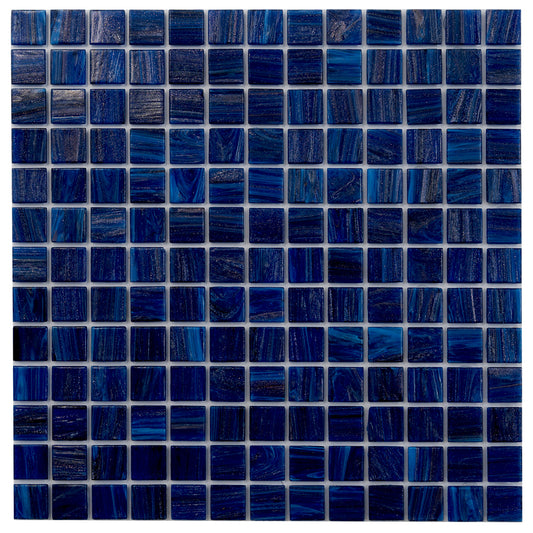 20-pack Celestial 12 in. x 12 in. Glossy Egyptian Blue Glass Mosaic Wall and Floor Tile (20 sq ft/case)