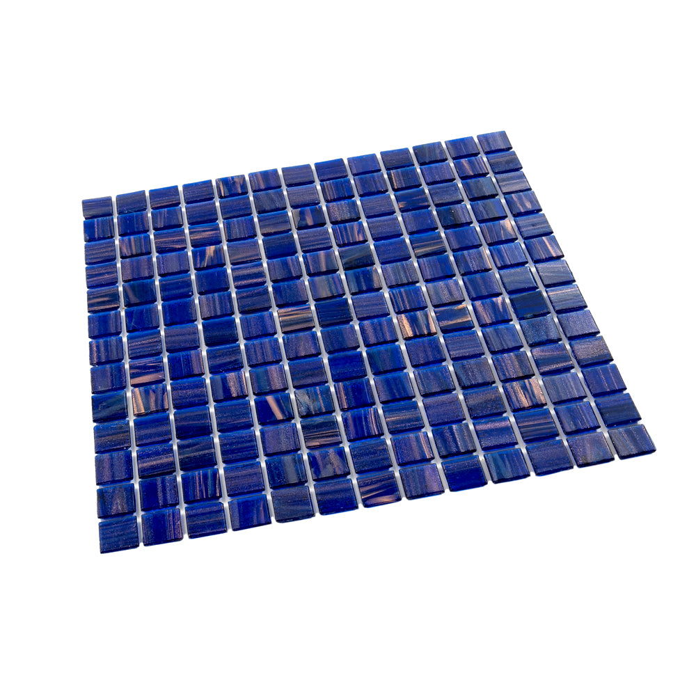 Apollo Tile Celestial Rich Electric Blue 12-in x 12-in Glossy Glass Uniform Squares Floor and Wall Tile (20-sq. ft/ Carton)