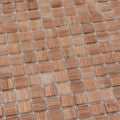 Sample - Copper Brown 12x12 Glossy Uniform Square Glass Mosaic Tile (20 pack, 20 sq ft/case)