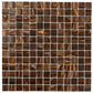 20-pack Celestial 12 in. x 12 in. Glossy Brown and Gold Glass Mosaic Wall and Floor Tile (20 sq ft/case)