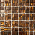 Sample - Brown Gold 12x12 Glossy Uniform Square Glass Mosaic Tile (20 pack, 20 sq ft/case)