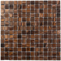 Sample - Bronze 12x12 Glossy Uniform Square Glass Mosaic Tile (20 pack, 20 sq ft/case)