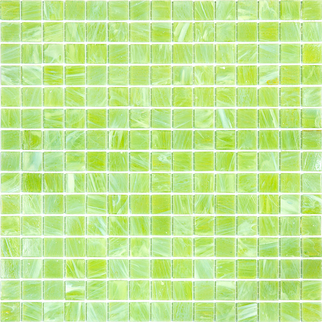 Green Lizard Glass Mosaic Tile