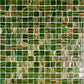 Lincoln Green and Gold Glass Mosaic Tile