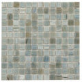 Sample - Pearl Blue 12x12 Glossy Uniform Square Glass Mosaic Tile (20 pack, 20 sq ft/case)