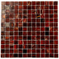 20-pack Celestial 12 in. x 12 in. Glossy Wine Pink Glass Mosaic Wall and Floor Tile (20 sq ft/case)