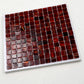 Burgundy Swirl 12x12 Glossy Uniform Square Glass Mosaic Tile (20 pack, 20 sq ft/case)