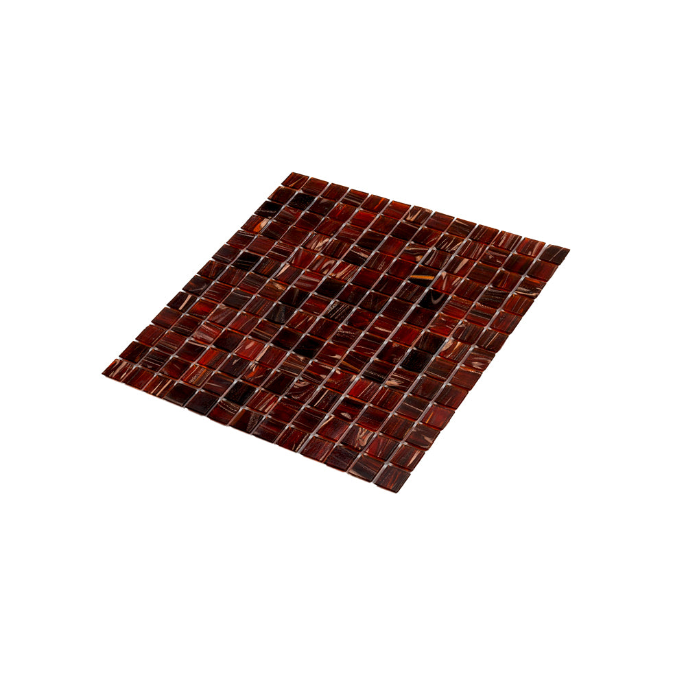 20-pack Celestial 12 in. x 12 in. Glossy Wine Pink Glass Mosaic Wall and Floor Tile (20 sq ft/case)