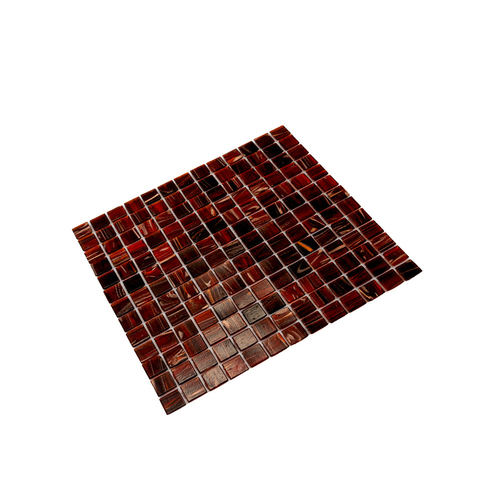 20-pack Celestial 12 in. x 12 in. Glossy Wine Pink Glass Mosaic Wall and Floor Tile (20 sq ft/case)