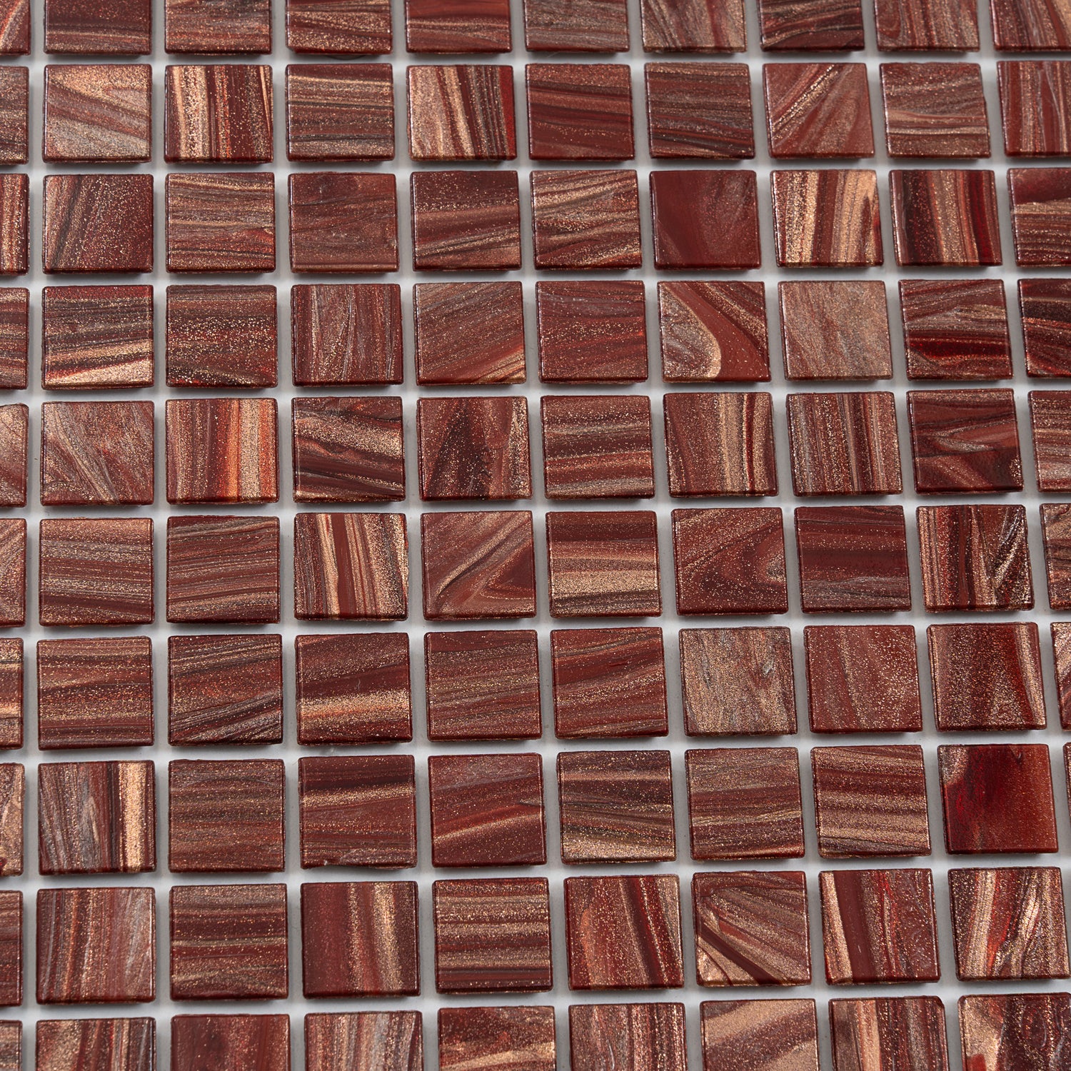 20-pack Celestial 12 in. x 12 in. Glossy Fire Brick Red Glass Mosaic Wall and Floor Tile (20 sq ft/case)