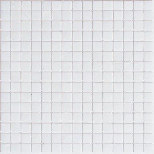 White Dove 12x12 Glossy Uniform Square Glass Mosaic Tile (20 pack, 20 sq ft/case) - Sample