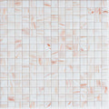 Sample - Coconut White 12x12 Glossy Uniform Square Glass Mosaic Tile (20 pack, 20 sq ft/case)
