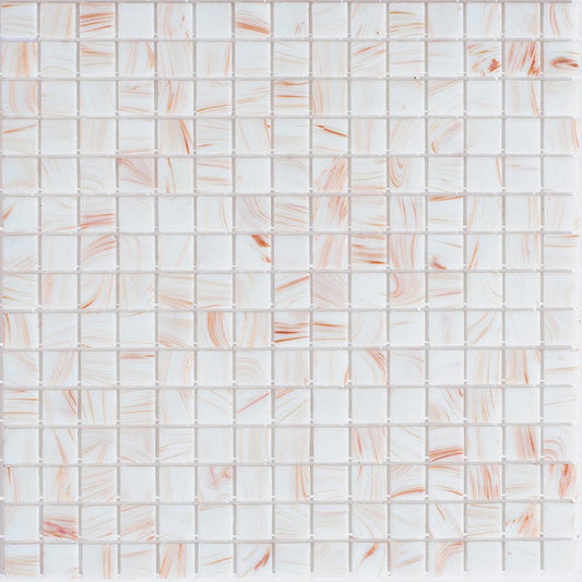 Coconut White 12x12 Glossy Uniform Square Glass Mosaic Tile (20 pack, 20 sq ft/case) - Sample