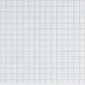 Glossy cool mint white 12x12 glass mosaic tile sheet with uniform square pieces