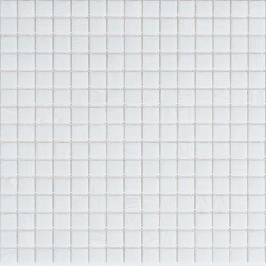 Cool Mint White 12x12 Glossy Uniform Square Glass Mosaic Tile (20 pack, 20 sq ft/case) - Sample