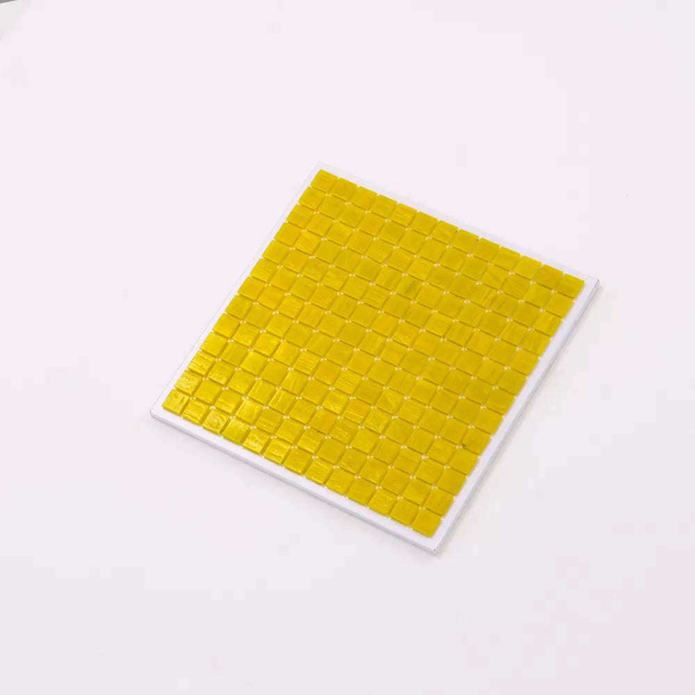 20-pack Celestial 12 in. x 12 in. Glossy Canary Yellow Glass Mosaic Wall and Floor Tile (20 sq ft/case)