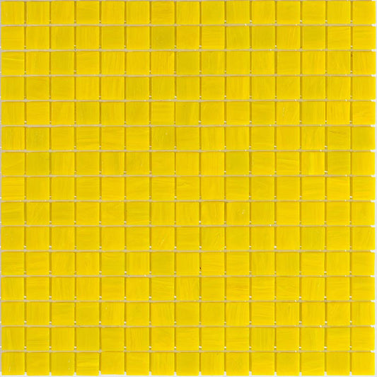 Canary Yellow 12x12 Glossy Uniform Square Glass Mosaic Tile (20 pack, 20 sq ft/case) - Sample