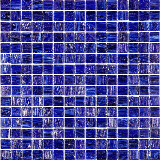 20-pack Celestial 12 in. x 12 in. Glossy Egyptian Blue Glass Mosaic Wall and Floor Tile (20 sq ft/case)