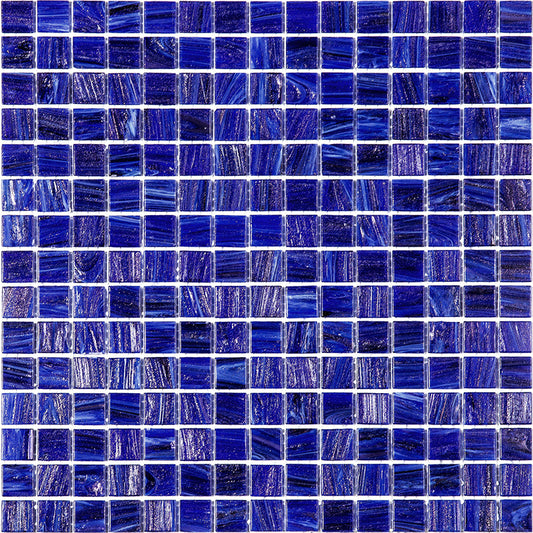 Egyptian Blue 12x12 Glossy Uniform Square Glass Mosaic Tile (20 pack, 20 sq ft/case) - Sample