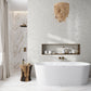 Sample - White 11x11 Matte Porcelain Herringbone Mosaic Tile (5.88 sq ft/case, 7-Pack)