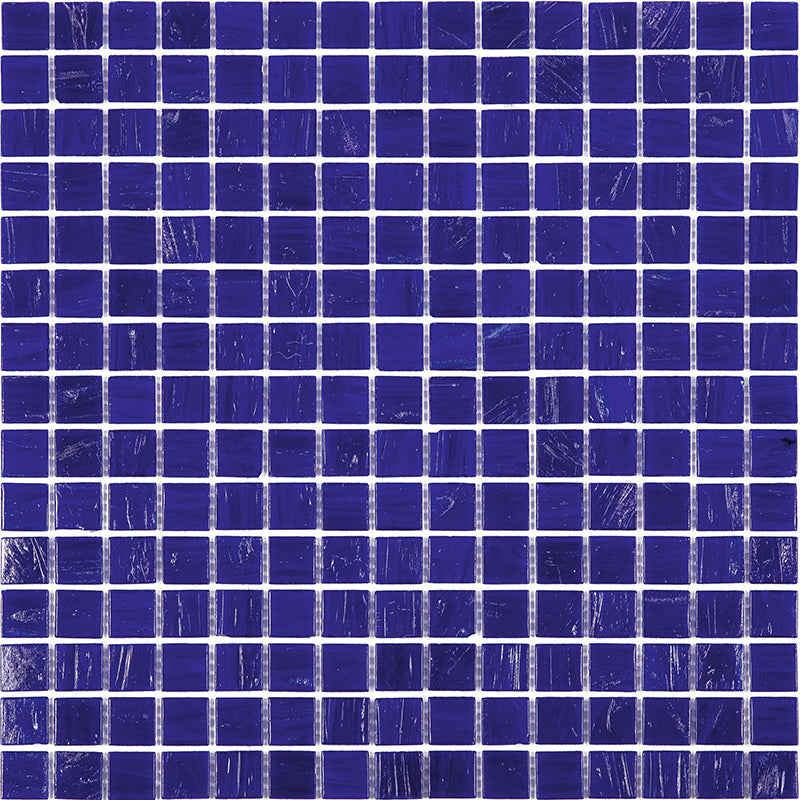 20-pack Celestial 12 in. x 12 in. Glossy Royal Blue Glass Mosaic Wall and Floor Tile (20 sq ft/case) - Sample