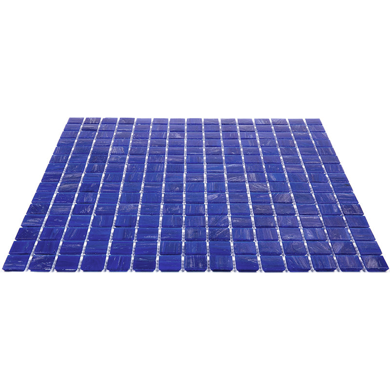 20-pack Celestial 12 in. x 12 in. Glossy Royal Blue Glass Mosaic Wall and Floor Tile (20 sq ft/case) - Sample