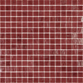 Glossy scarlet red 12x12 glass mosaic tiles with square pattern and textured finish