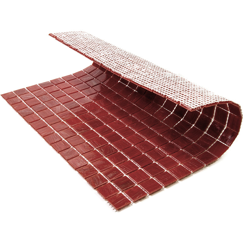Apollo Tile Celestial Scarlet Red 12-in x 12-in Glossy Glass Uniform Squares Floor and Wall Tile (20-sq. ft/ Carton)