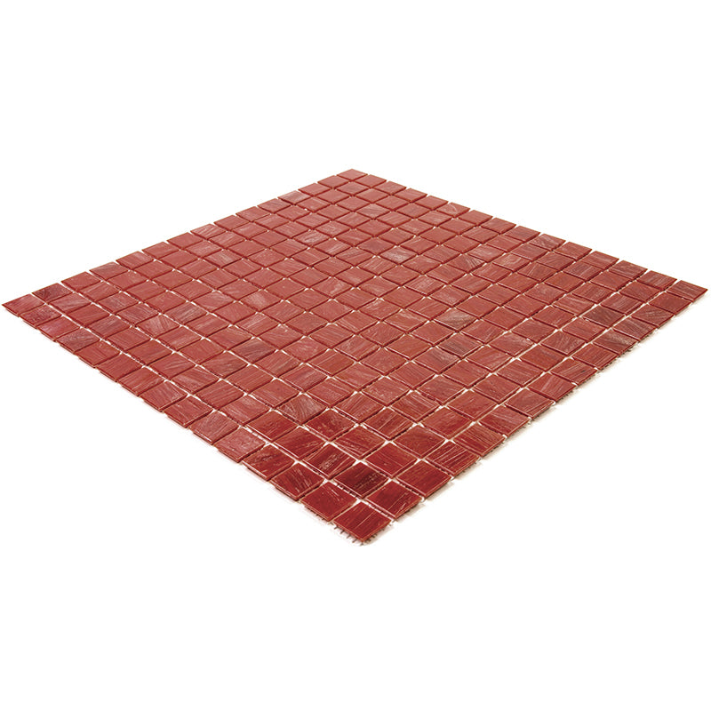 Apollo Tile Celestial Scarlet Red 12-in x 12-in Glossy Glass Uniform Squares Floor and Wall Tile (20-sq. ft/ Carton)