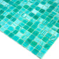 20-pack Celestial 12 in. x 12 in. Glossy Cyan Blue Glass Mosaic Wall and Floor Tile (20 sq ft/case)