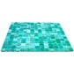 20-pack Celestial 12 in. x 12 in. Glossy Cyan Blue Glass Mosaic Wall and Floor Tile (20 sq ft/case)