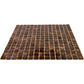 20-pack Celestial 12 in. x 12 in. Glossy Brown and Gold Glass Mosaic Wall and Floor Tile (20 sq. ft./case)