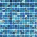Sample - Blue 12x12 Uniform Square Glossy Glass Mosaic Tile (20 pack, 20 sq ft/case)