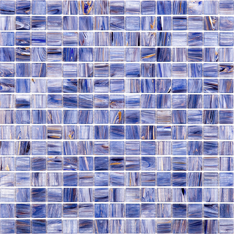 20-pack Celestial 12 in. x 12 in. Glossy Blue and White Glass Mosaic Wall and Floor Tile (20 sq. ft./case)