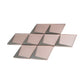 Pink Metallic Silver 12x9 Matte Diamond Glass Mosaic Tile (5 pack, 3.91 sq ft/case)