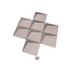 Solace 12x9 Pink Metallic Silver Glass Mosaic Diamond Wall Tile (5 Pack, 3.91 sq ft/case) - Sample