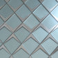 Solace 12x9 Green Metallic Silver Glass Mosaic Diamond Wall Tile (5 Pack, 3.91 sq ft/case) - Sample