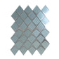 Green Metallic Silver 12x9 Matte Diamond Glass Mosaic Tile (5 pack, 3.91 sq ft/case)