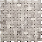 Wooden Gray 12x12 Polished Basketweave Marble Mosaic Tile (5 pack, 4.83 sq ft/case) - Sample