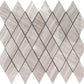 11x12 Wooden Gray Diamond Polished Marble Tile 